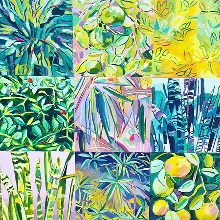 Garden Cadence- 30" x 30"-oil on canvas -$1000
