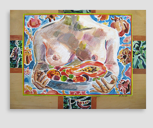 Nurturer - oil on wood 16"x20" $800