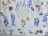 Wildflowers- Goliad- 15" x 20" -watercolor  $600