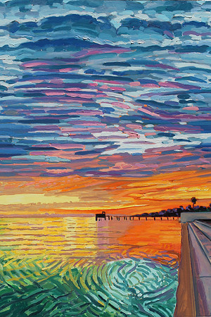KIM's DAWN - oil on board- 36" x 24"