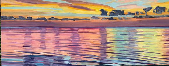 IMMLUMINED (For Alex)- -oil on canvas- 60" x 24"