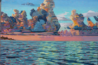 Drama Over The Bay oil on canvas 36"x40" private collection