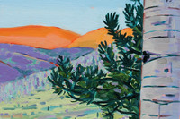 Debut - Sangre de Cristo Mountains- oil on canvas , 9" x 12"